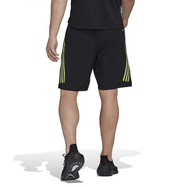 Adidas Train Icons 9" Woven Short (M) (Black/Lime)