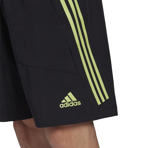 Adidas Train Icons 9" Woven Short (M) (Black/Lime)