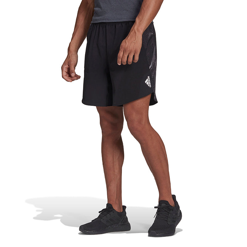 Adidas D4T All Over Print 9" Short (M) (Black)