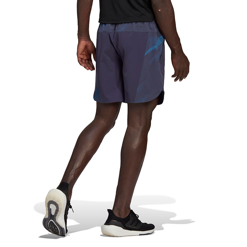 Adidas D4T All Over Print 9" Short (M) (Navy)