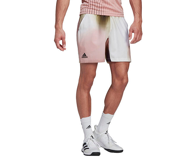 Adidas Melbourne Printed 7" Short (M) (White/Black)