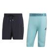 Adidas Paris 2-In-1 Short (M) (Grey/Aqua)