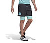 Adidas Paris 2-In-1 Short (M) (Grey/Aqua)