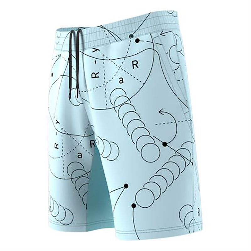 Adidas Club Graphic 9" Short (M) (Light Blue)