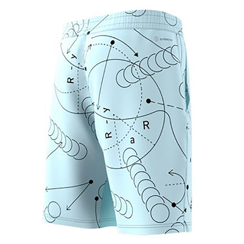 Adidas Club Graphic 9" Short (M) (Light Blue)