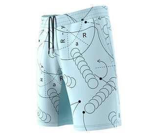 Adidas Club Graphic 9" Short (M) (Light Blue)
