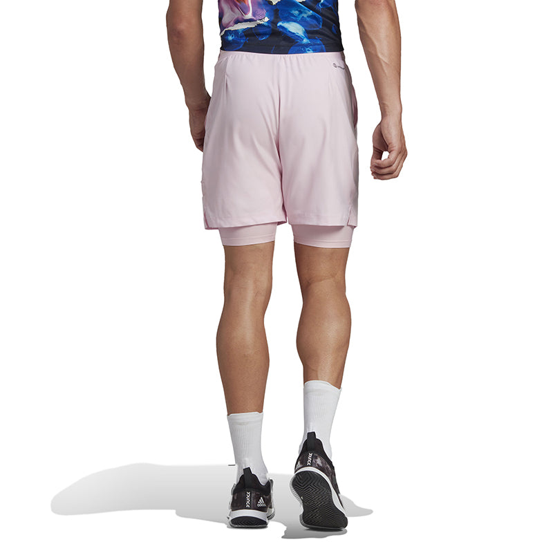 Adidas Us Series 2-In-1 Short 7" (M) (Pink)