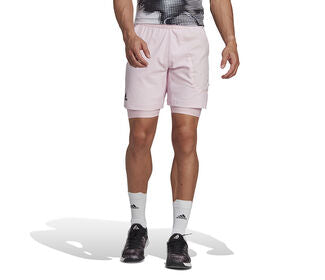 Adidas Us Series 2-In-1 Short 7" (M) (Pink)