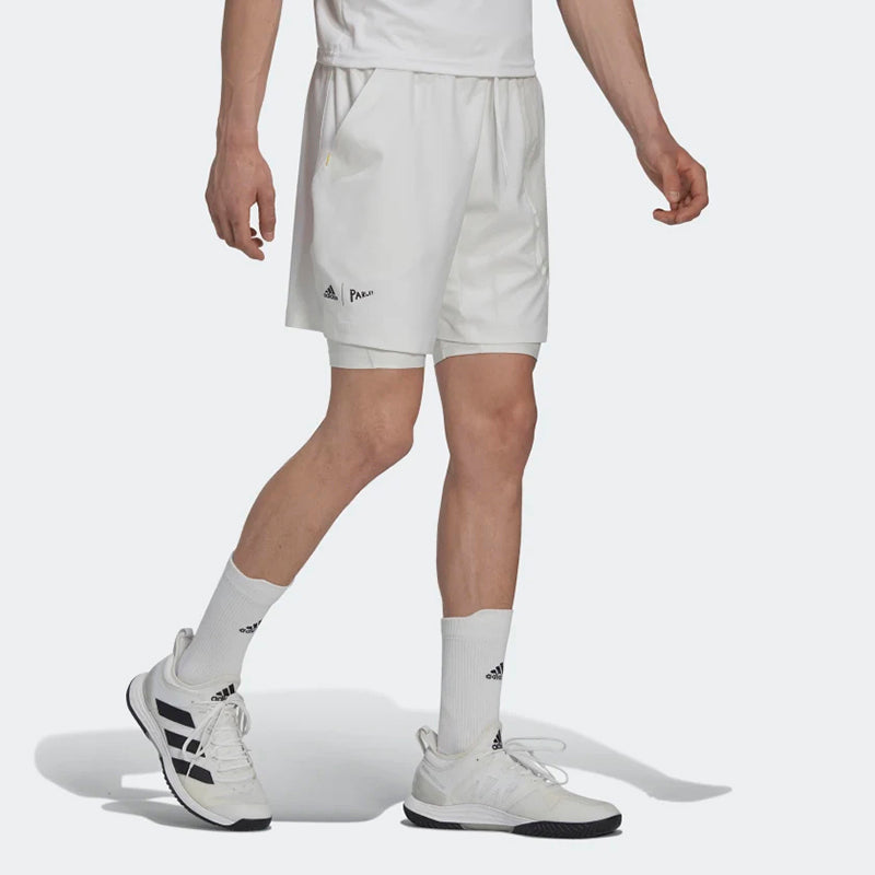 Adidas London 2-In-1 Short 7" (M) (White)