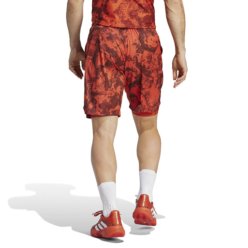 Adidas Paris 2-In-1 Short (M) (Preloved Red)