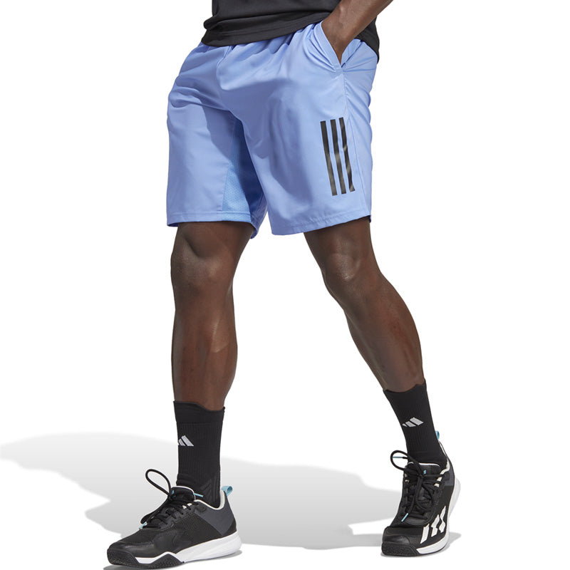 Adidas Club 3 Stripe 9" Short (M) (Blue Fusion)
