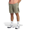 Adidas Club 3 Stripe 9" Short (M) (Silver Pebble)