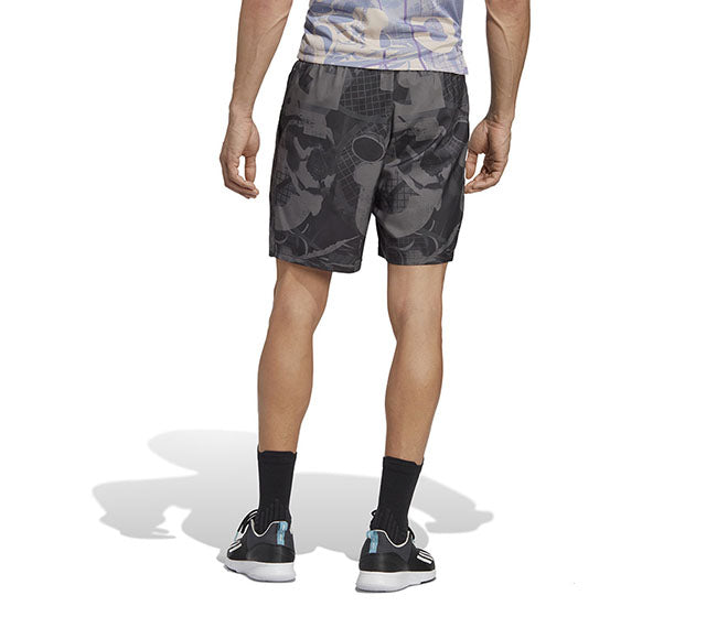 Adidas Club Graphic 7" Short (M) (Grey/Black)