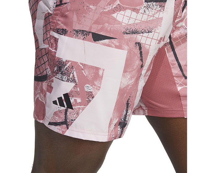 Adidas Club Graphic 7" Short (M) (Clear Pink)