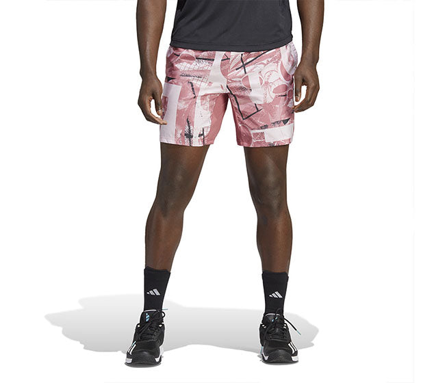 Adidas Club Graphic 7" Short (M) (Clear Pink)