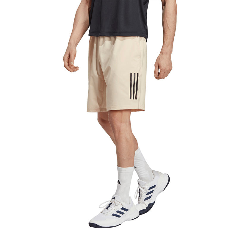 Adidas Club 3 Stripe 9" Short (M) (Sand Strata)