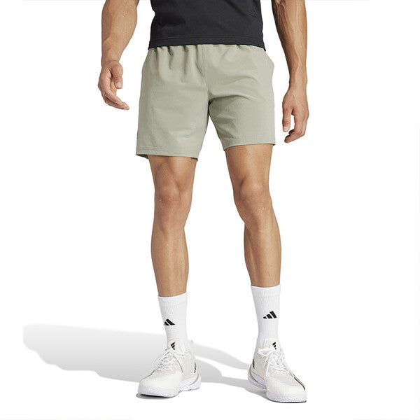 Adidas Club Stretch Woven 7" Short (M) (Silver Pebble)