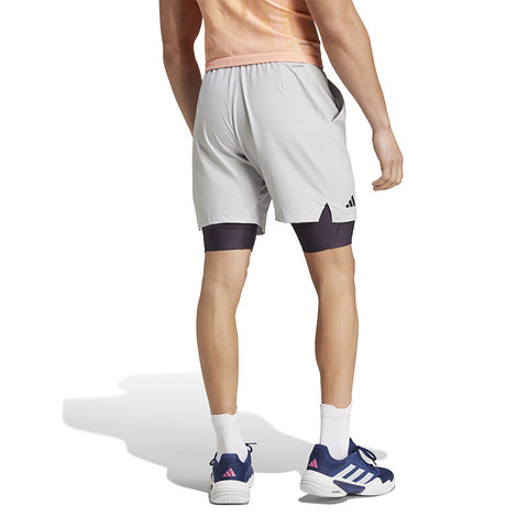 Adidas Short & Tight Set (M) (Light Grey)