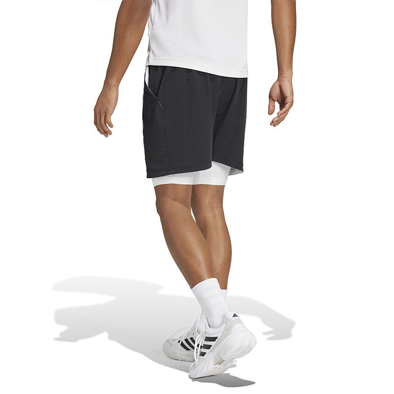 Adidas Short & Tight Set (M) (White/Black)
