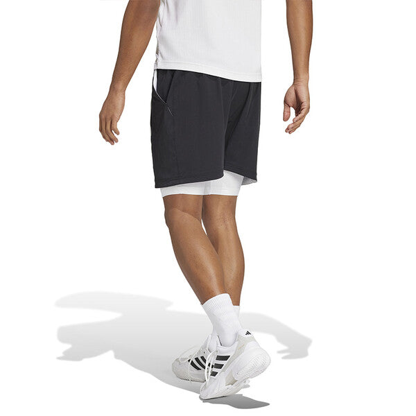 Adidas Short & Tight Set (M) (White/Black)