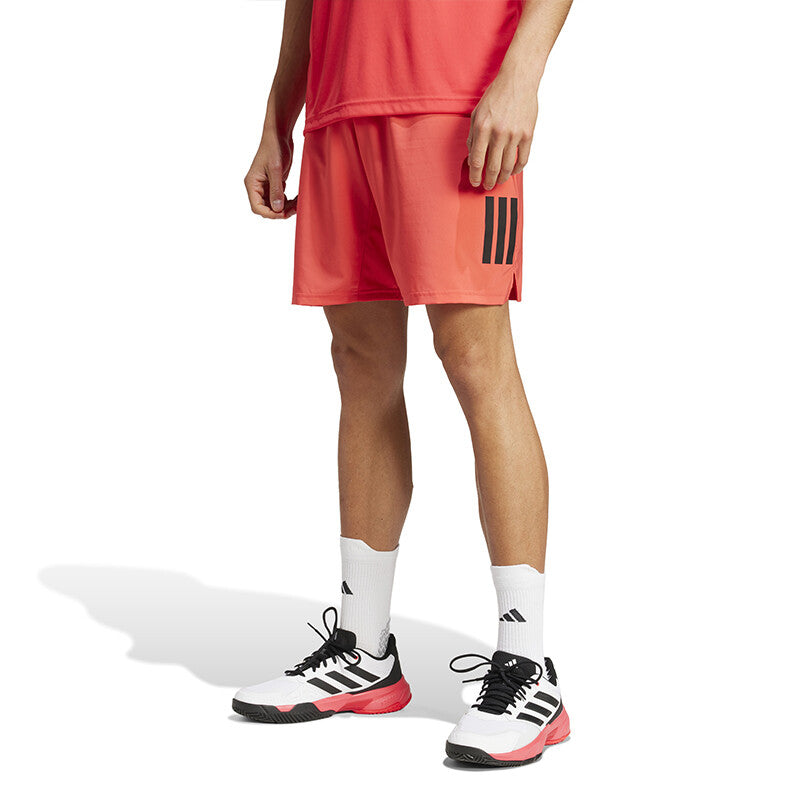 Adidas Club 3 Stripes 7" Short (M) (Red) Adidas