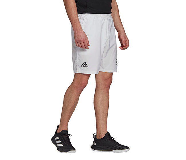 Adidas Club 3 Stripe Short 9" (M) (White)