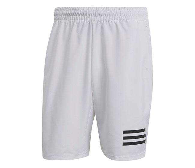 Adidas Club 3 Stripe Short 9" (M) (White)