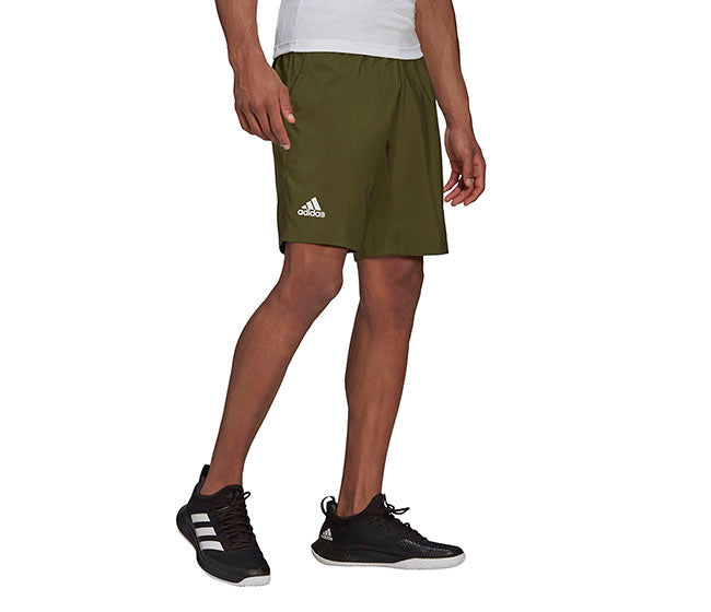 Adidas Club 3 Stripe Short 9" (M) (Olive)