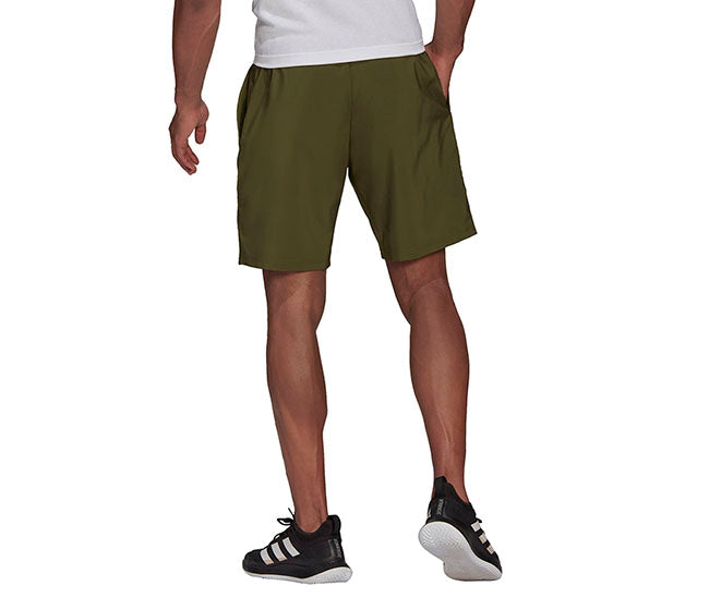 Adidas Club 3 Stripe Short 9" (M) (Olive)