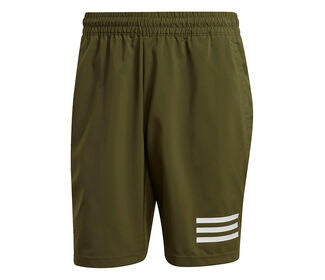 Adidas Club 3 Stripe Short 9" (M) (Olive)