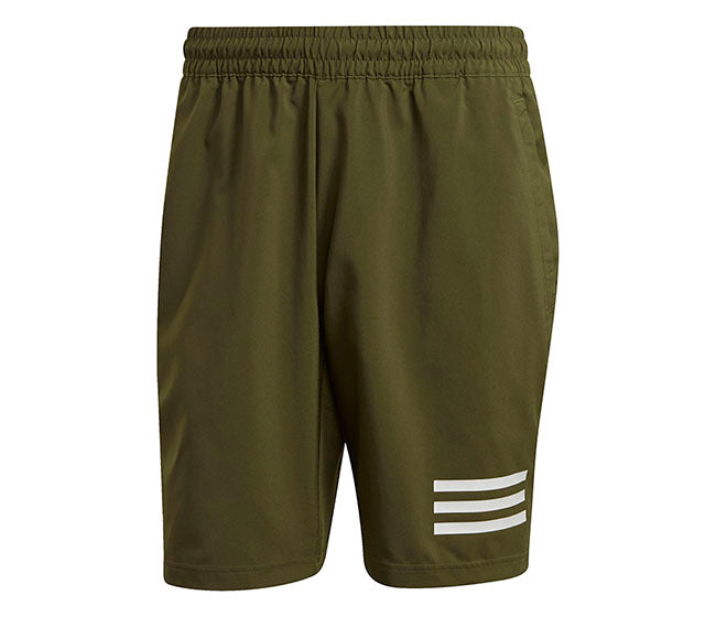 Adidas Club 3 Stripe Short 9" (M) (Olive)