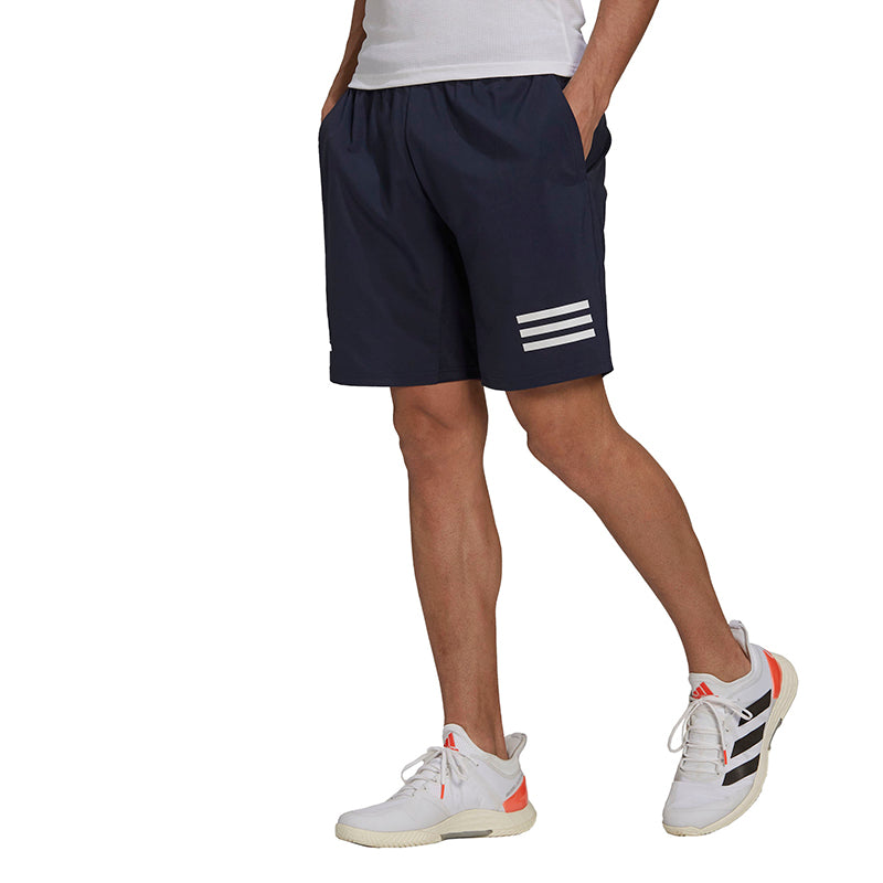 Adidas Club 3 Stripe Short 9" (M) (Navy)