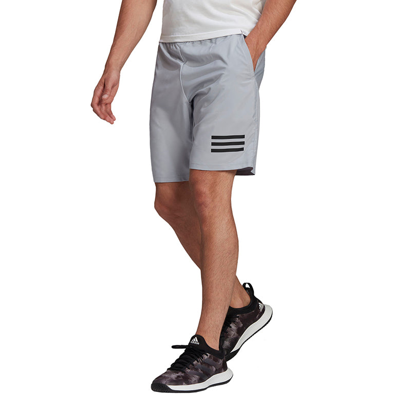 Adidas Club 3 Stripe Short 9" (M) (Grey)