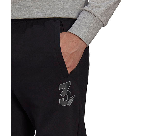 Adidas Tennis Graphic Pant (M) (Black)