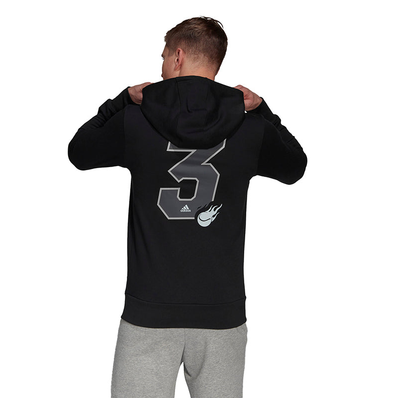 Adidas Tennis Graphic Hoodie (M) (Black)