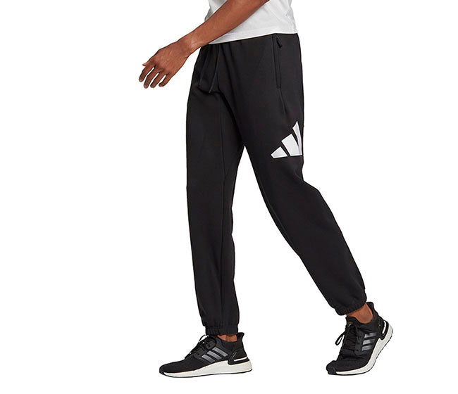 Adidas 3 Bar Icon French Terry Pant (M) (Black)