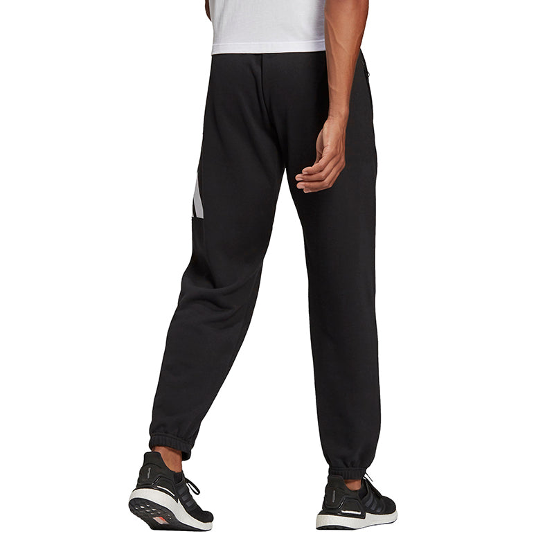Adidas 3 Bar Icon French Terry Pant (M) (Black)