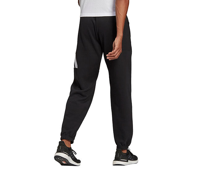 Adidas 3 Bar Icon French Terry Pant (M) (Black)