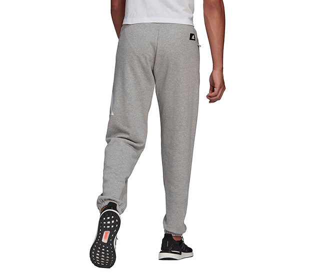 Adidas 3 Bar Icon French Terry Pant (M) (Grey)