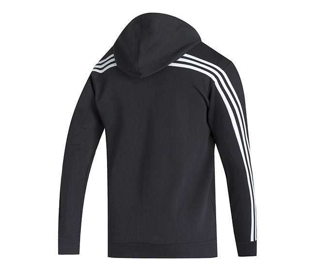 Adidas 3 Stripes Icon Full Zip Hoodie (M) (Black)