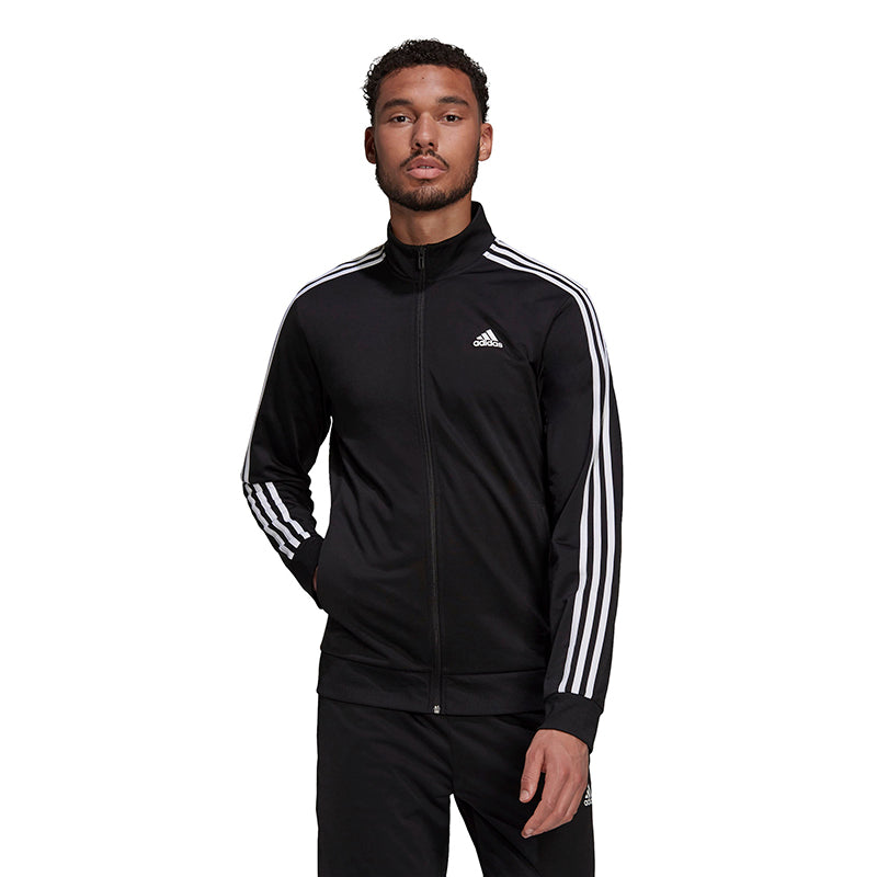 Adidas 3 Stripe Tricot Jacket (M) (Black)