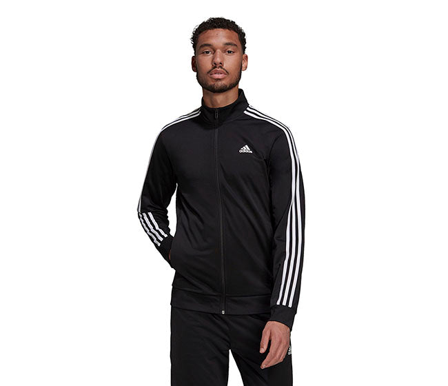 Adidas 3 Stripe Tricot Jacket (M) (Black)