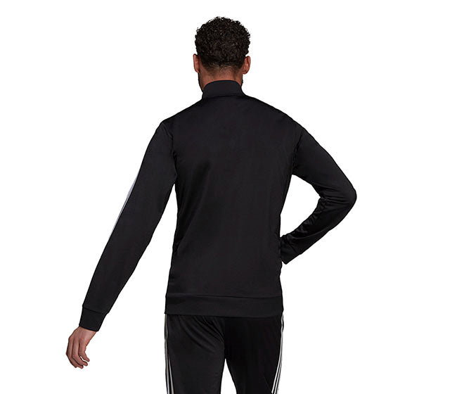 Adidas 3 Stripe Tricot Jacket (M) (Black)