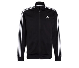 Adidas 3 Stripe Tricot Jacket (M) (Black)