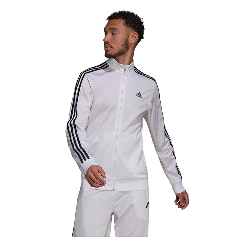 Adidas 3 Stripe Tricot Jacket (M) (White)