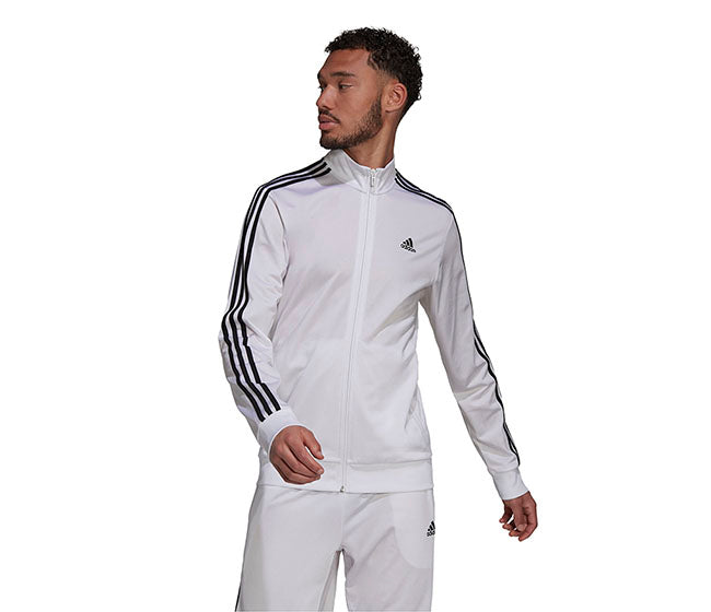 Adidas 3 Stripe Tricot Jacket (M) (White)