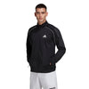 Adidas 3 Stripe Knit Jacket (M) (Black)