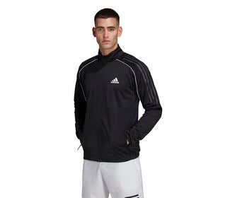 Adidas 3 Stripe Knit Jacket (M) (Black)