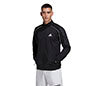 Adidas 3 Stripe Knit Jacket (M) (Black)