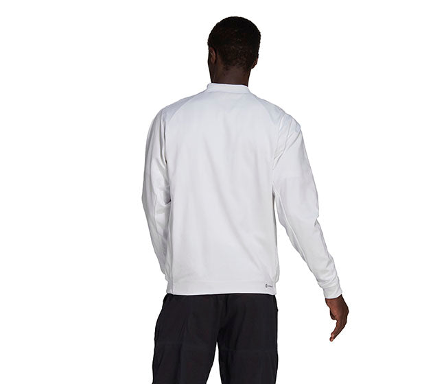 Adidas Tennis Stretch Woven Jacket (M) (White)